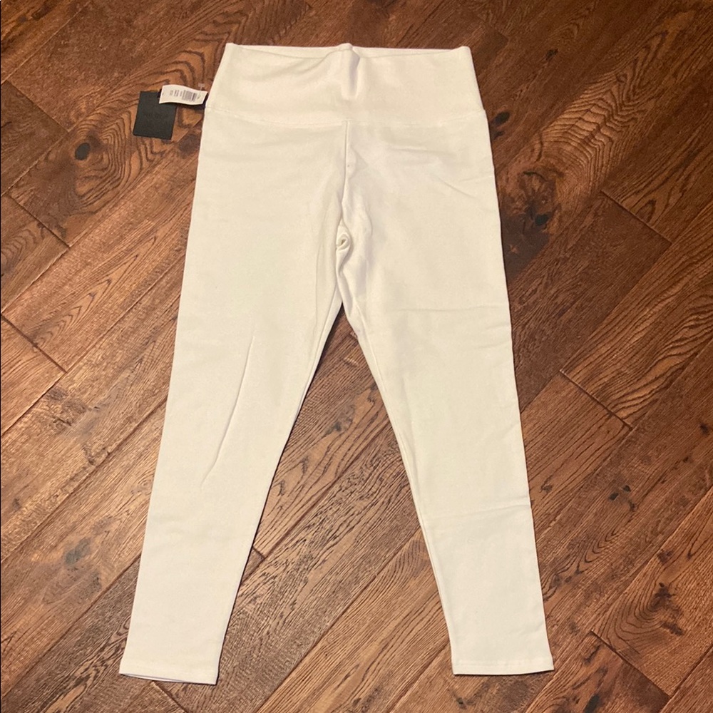 Aritzia White High-Rise Leggings